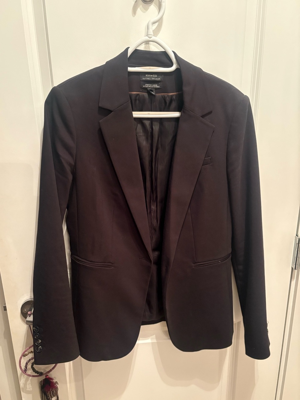 Black Women's Single-Button Blazer